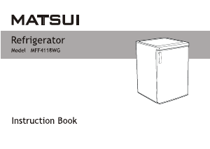 Manual Matsui MFF4118WG Refrigerator