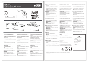 Handleiding Rapoo E9050 Toetsenbord