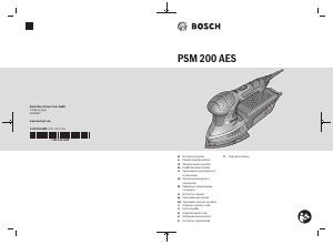 Посібник Bosch PSM 200 AES Шліфувальна машина з трикутною підошвою