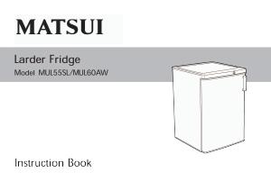 Manual Matsui MUL55SL Refrigerator