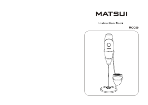 Manual Matsui MCC50 Milk Frother