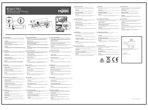 Manual Rapoo E9070 Keyboard