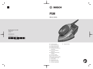 Instrukcja Bosch PSM 80 A Szlifierka delta
