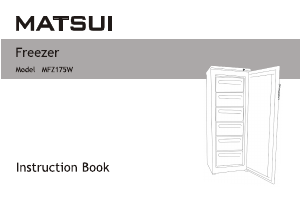 Handleiding Matsui MFZ175W Vriezer