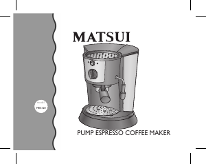 Manual Matsui MES120 Coffee Machine