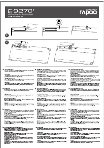 Manual Rapoo E9270P Keyboard