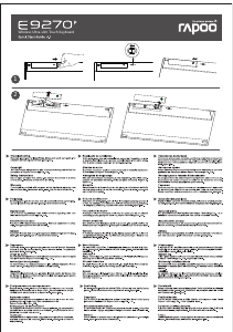 Brugsanvisning Rapoo E9270P Tastatur