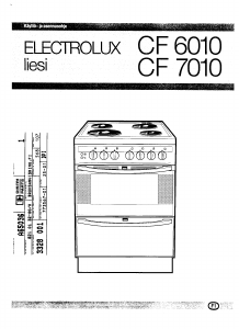 Käyttöohje Electrolux CF6010 Liesi