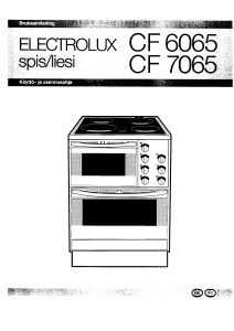 Käyttöohje Electrolux CF6065 Liesi