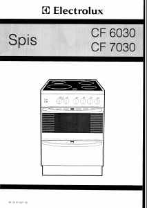 Käyttöohje Electrolux CF7030 Liesi