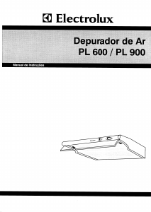 Manual Electrolux PL900BG Exaustor