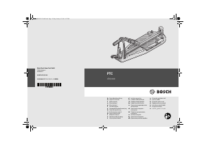 Руководство Bosch PTC 640 Электрический плиткорез