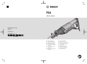 Rokasgrāmata Bosch PSA 900 E Virzuļzāģis