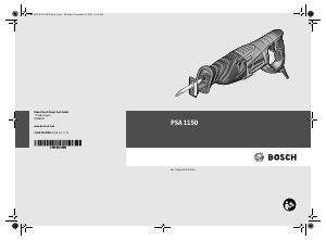 Manual Bosch PSA 1150 Reciprocating Saw
