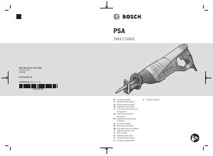 Посібник Bosch PSA 7100 E Шабельна пила