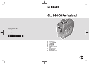 Handleiding Bosch GLL 3-80 CG Lijnlaser