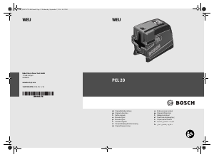 Käyttöohje Bosch PCL 20 Linjalaser