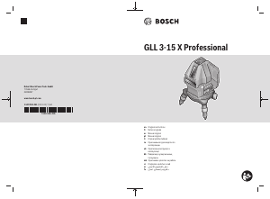 Handleiding Bosch GLL 3-15 X Lijnlaser