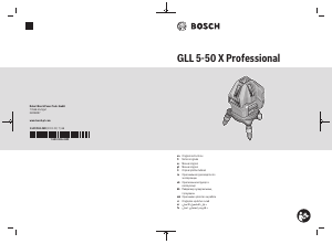 Kullanım kılavuzu Bosch GLL 5-50 X Lazer seviyesi