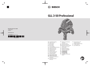 Vadovas Bosch GLL 3-50 Linijinis lazeris