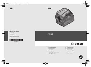 Manual Bosch PCL 10 Line Laser