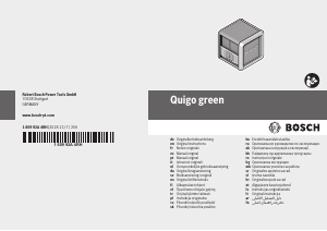 Manual de uso Bosch Quigo Green Láser de línea