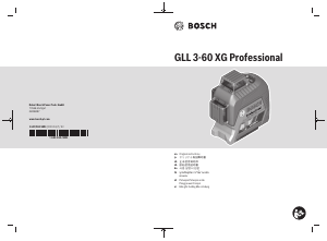 说明书 博世 GLL 3-60 XG 激光水平仪