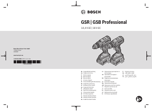 사용 설명서 보쉬 GSR 18V-EC 드릴 다이버