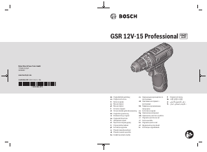 Handleiding Bosch GSR 12V-15 Schroef-boormachine