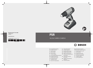 Manual Bosch PSR 1400 LI Drill-Driver