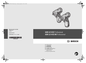 Panduan Bosch GSR 12V-EC Drill-Driver