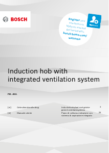 Handleiding Bosch PIE631B15E Kookplaat