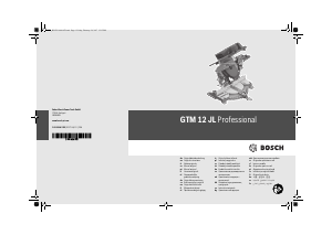 Manual Bosch GTM 12 JL Serra de esquadria