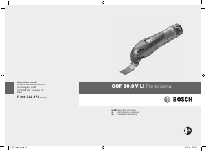 Handleiding Bosch GOP 10.8V-LI Multitool