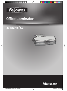 Manual Fellowes Jupiter 2 A3 Laminator