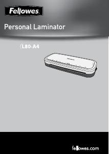 Manual Fellowes L80 A4 Laminator