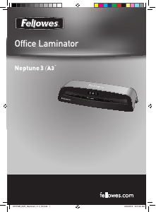 Instrukcja Fellowes Neptune 3 A3 Laminator