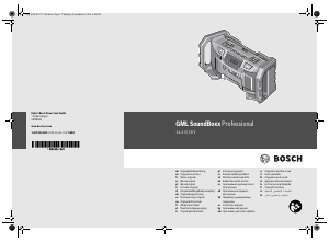Руководство Bosch GML SoundBoxx Радиоприемник