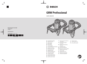 Rokasgrāmata Bosch GRW 18-2 E Cementa maisītājs