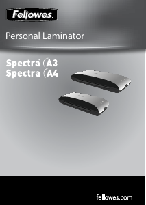 Manual Fellowes Spectra A4 Laminator