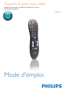 Mode d’emploi Philips SRP3011 Télécommande