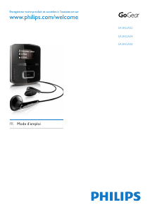 Mode d’emploi Philips SA3RGA04KS GoGear Lecteur Mp3