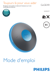Mode d’emploi Philips SA5DOT04PN GoGear Lecteur Mp3