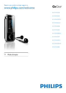 Mode d’emploi Philips SA1MXX04KN GoGear Lecteur Mp3