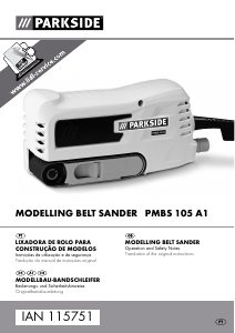Bruksanvisning Parkside PMBS 105 A1 Bandslipar