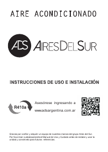 Manual de uso Aires Del Sur ETRDI35TC Aire acondicionado