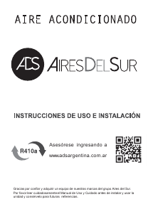 Manual de uso Aires Del Sur ETRDO26TC Aire acondicionado