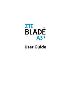Handleiding ZTE Blade A3Y Mobiele telefoon