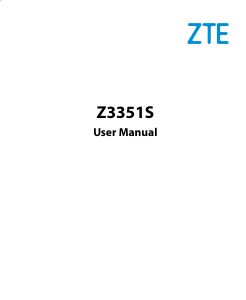 Handleiding ZTE Z3351S Quest 5 Mobiele telefoon