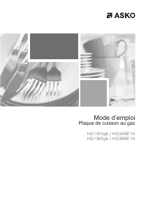 Mode d’emploi Asko HG1355AB Table de cuisson